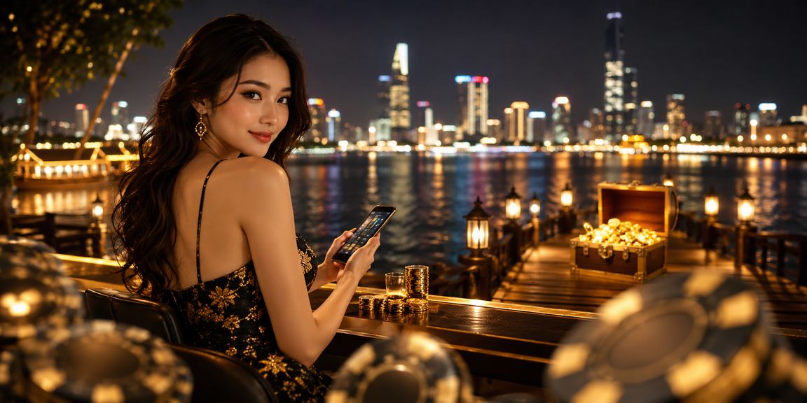 Người chơi trải nghiệm casino di động tại Thành phố Hồ Chí Minh trong không gian sang trọng