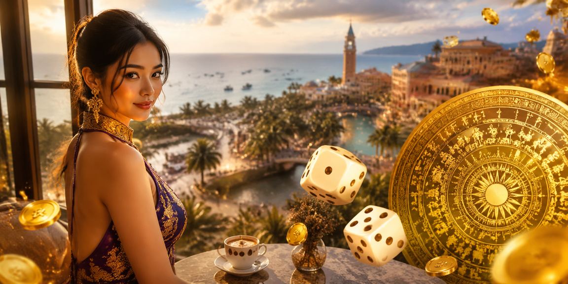 Cảnh thưởng thức cà phê tại Phú Quốc và chơi game tài xỉu
